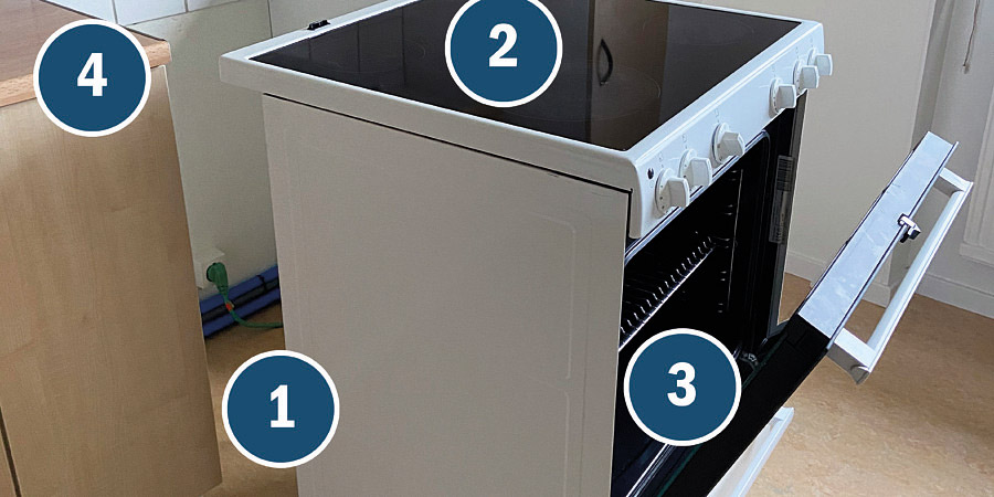 Utdragen spis med öppen ungslucka