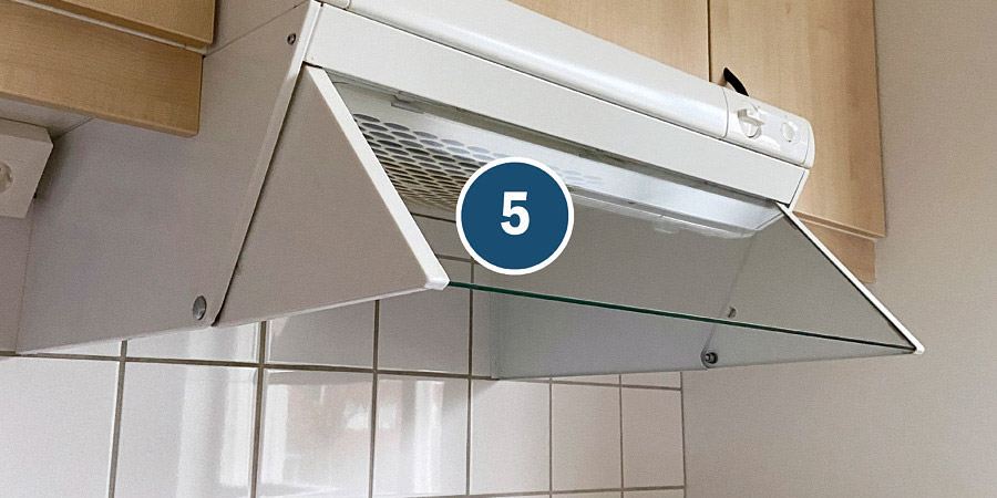 Köksfläkt/spiskåpa med fettfilter