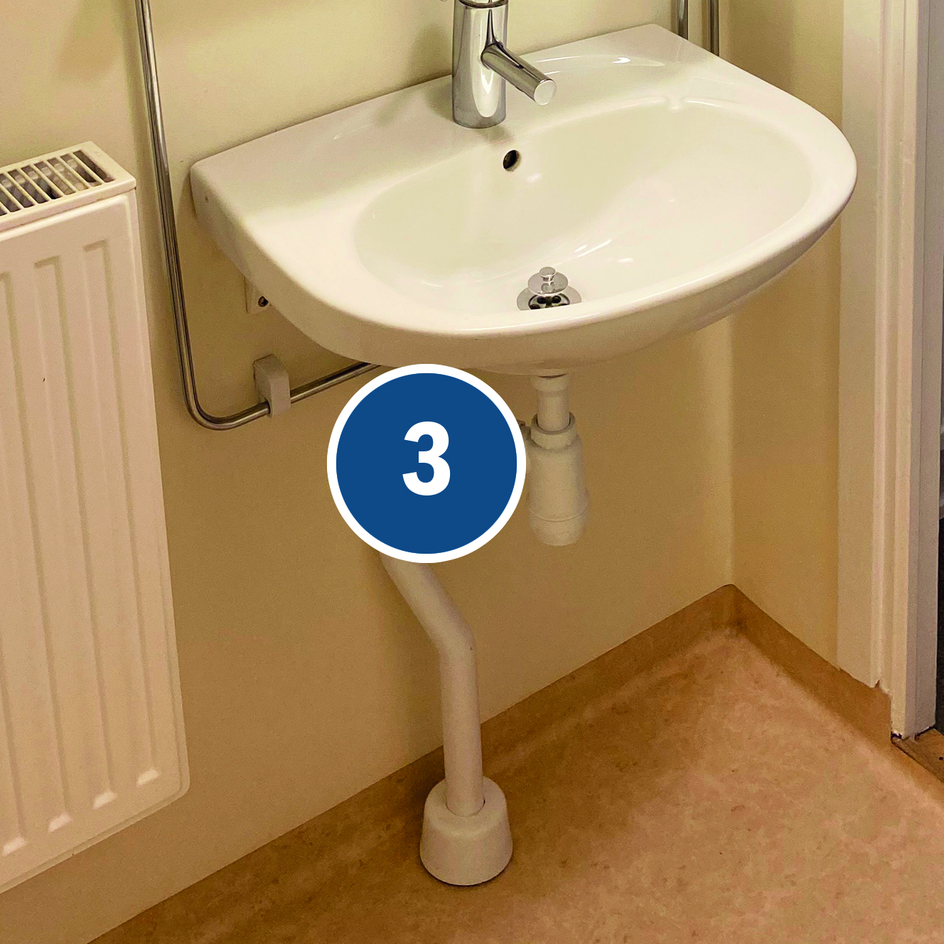 Tvättställ och vattenlås